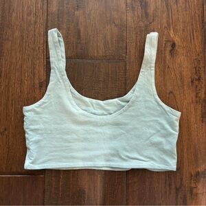 Cotton On Green Fitted Crop Tank Top